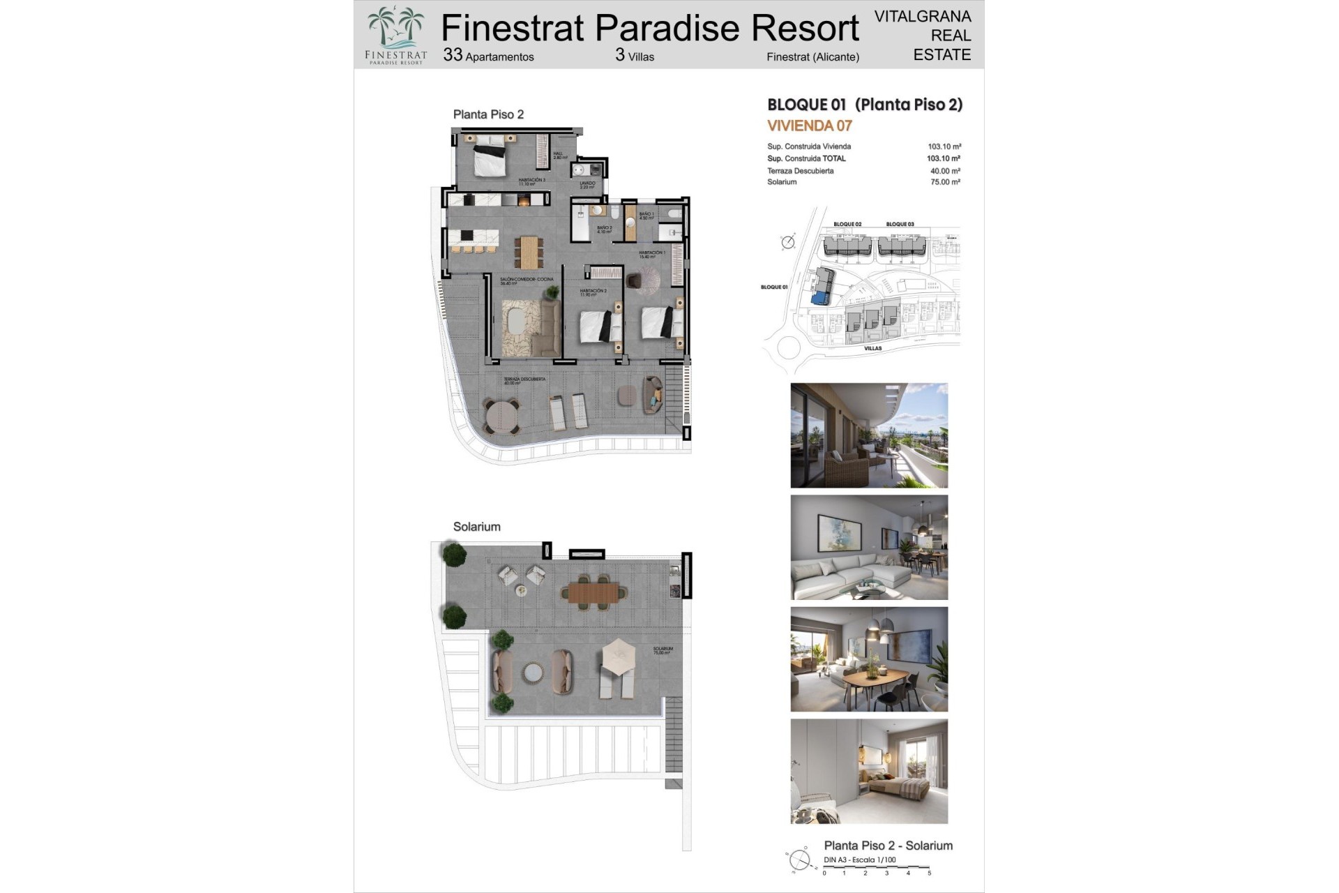 Resale - Apartment / flat - Finestrat - Seascape resort