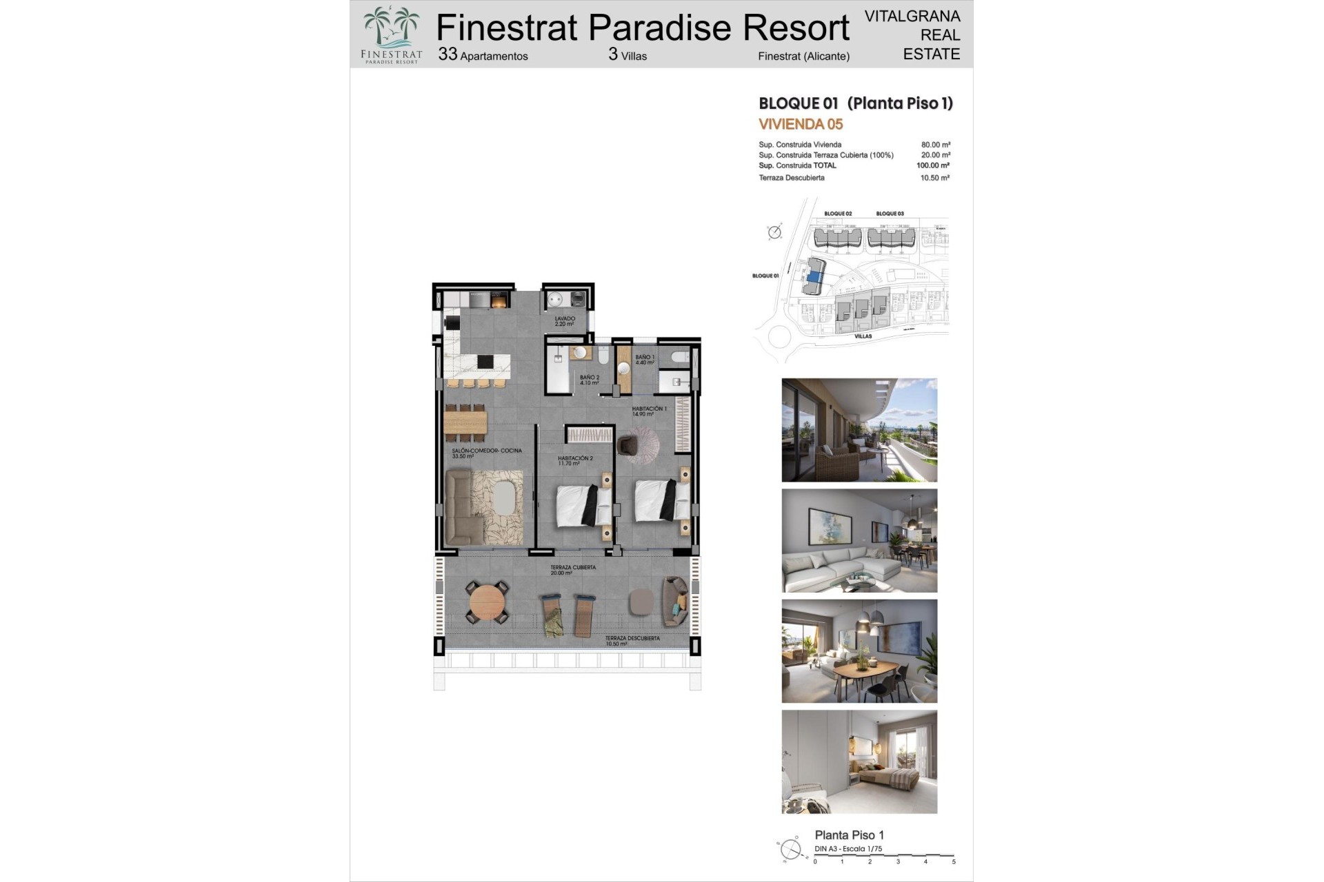 Resale - Apartment / flat - Finestrat - Seascape resort