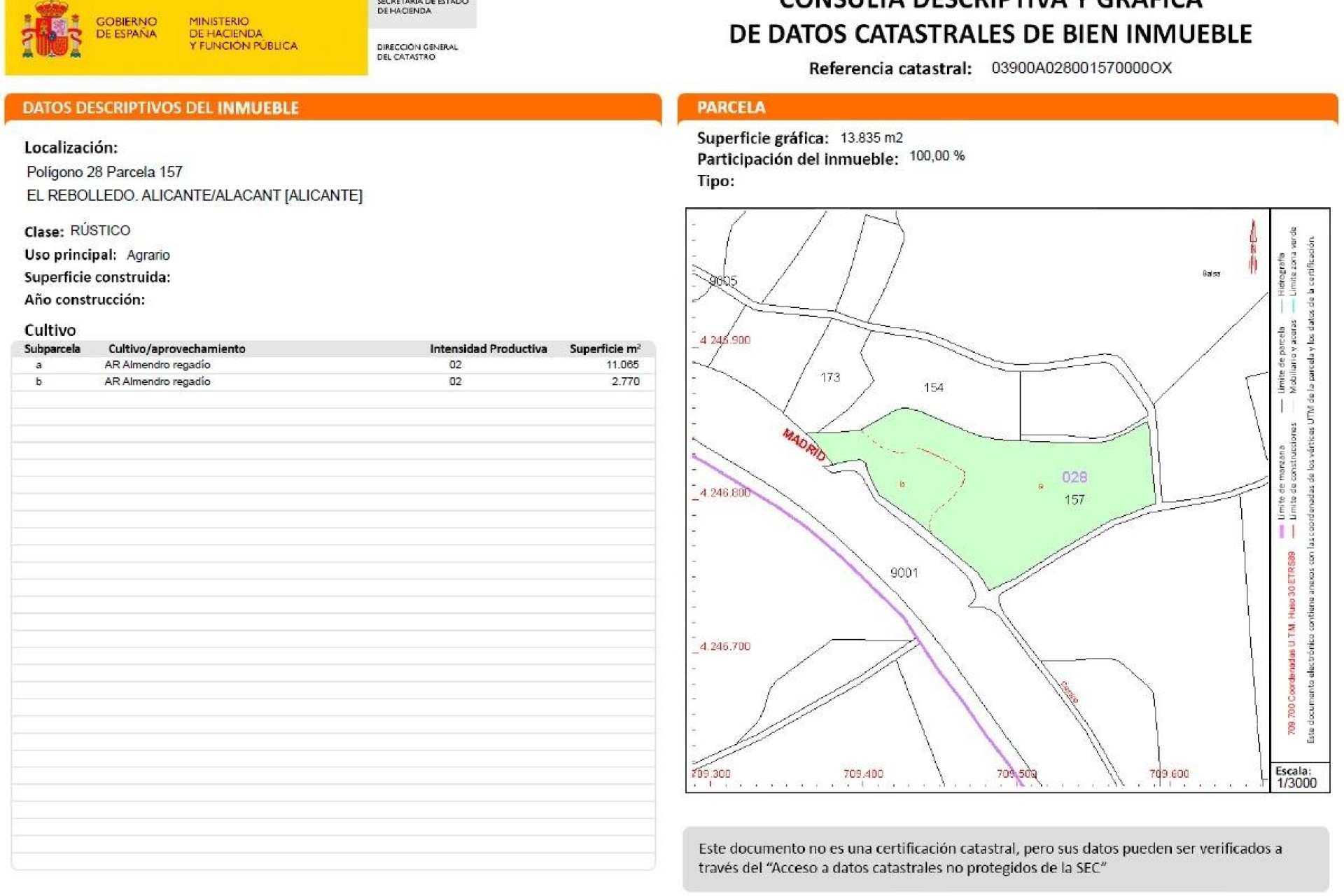 Resale - Plot / Land - Alicante - El rebolledo