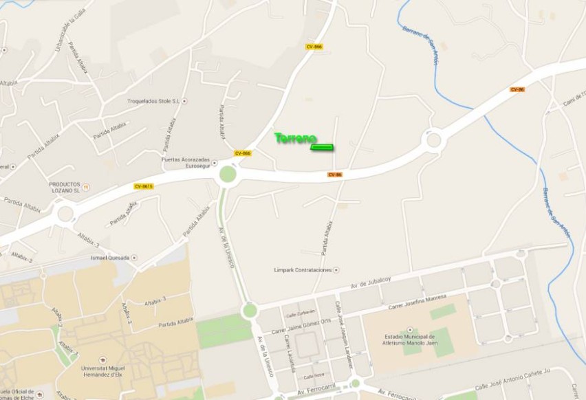 Reventa - Plot - Elche - Universidad - Ciudad deportiva