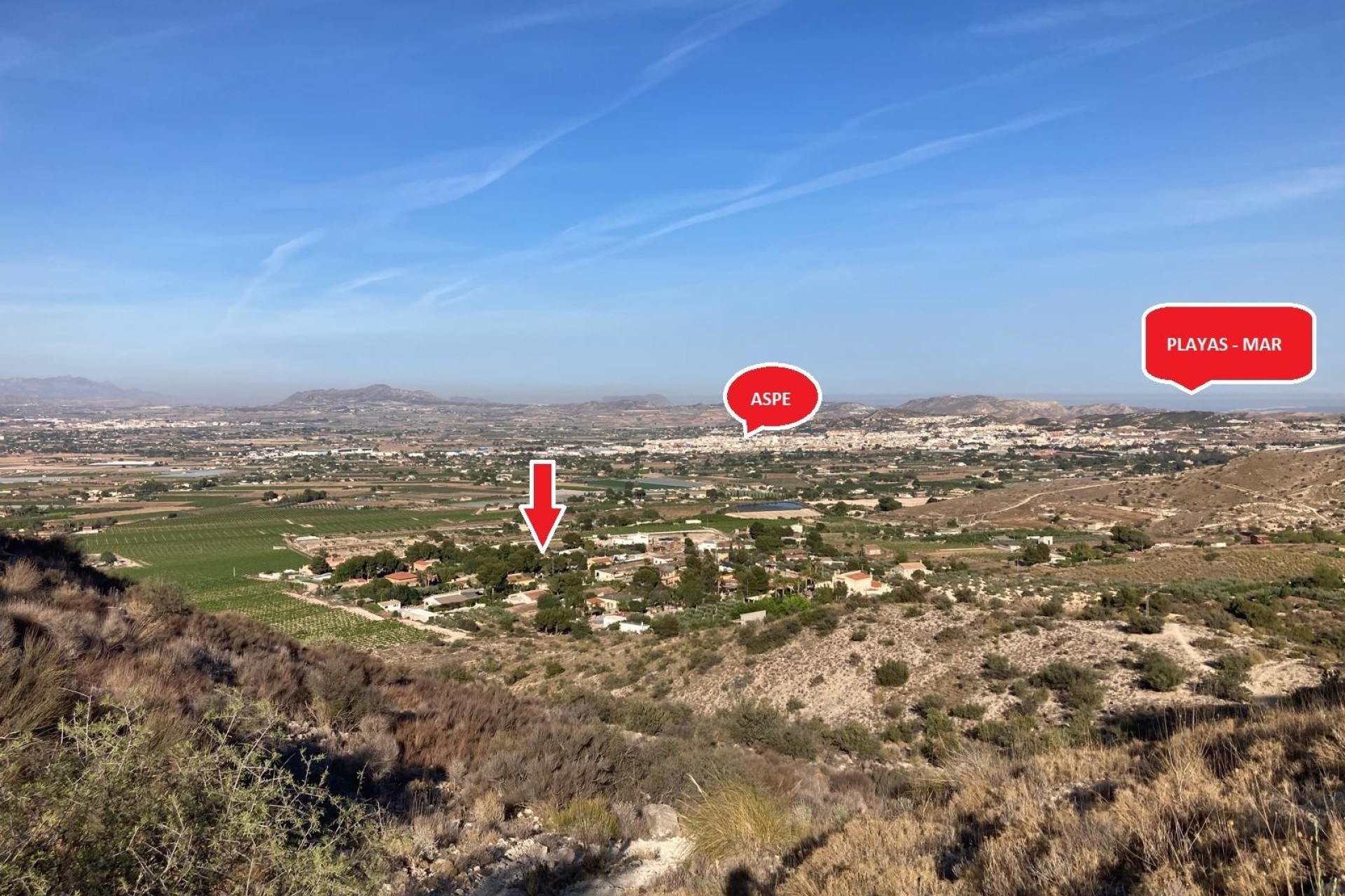 Reventa - Villa - Aspe pedanias - Pedanías Oeste