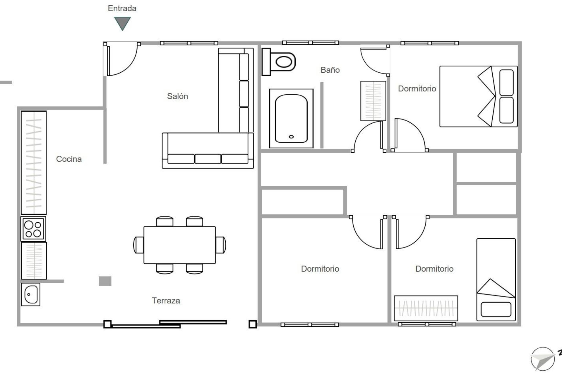 Revente - Appartement - Santa Pola - Zona norte