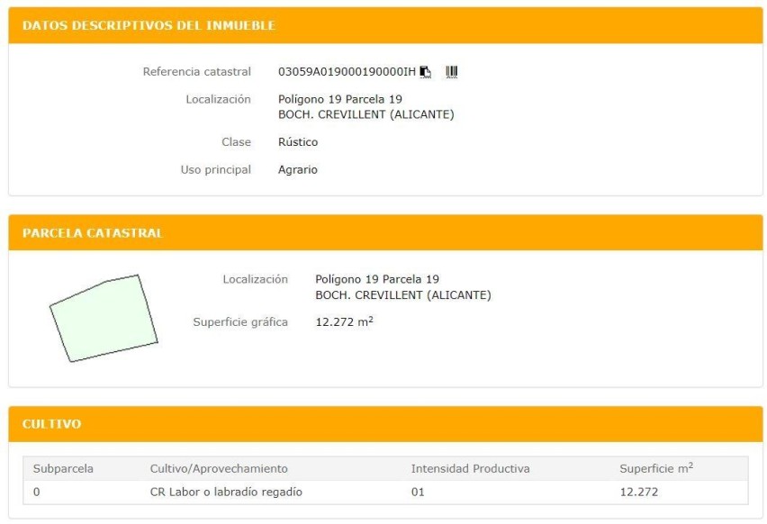 Revente - Parcelle / Terrain - Crevillent - BOCH