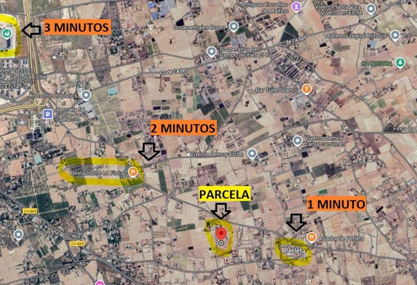 Revente - Parcelle / Terrain - Elche Pedanías - Maitino-Perleta