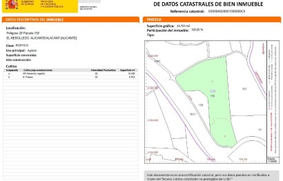 Revente - Parcelle / Terrain - Alicante - El rebolledo