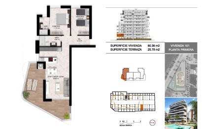 Obra nueva - Apartamento / piso - Guardamar del Segura - PUERTO